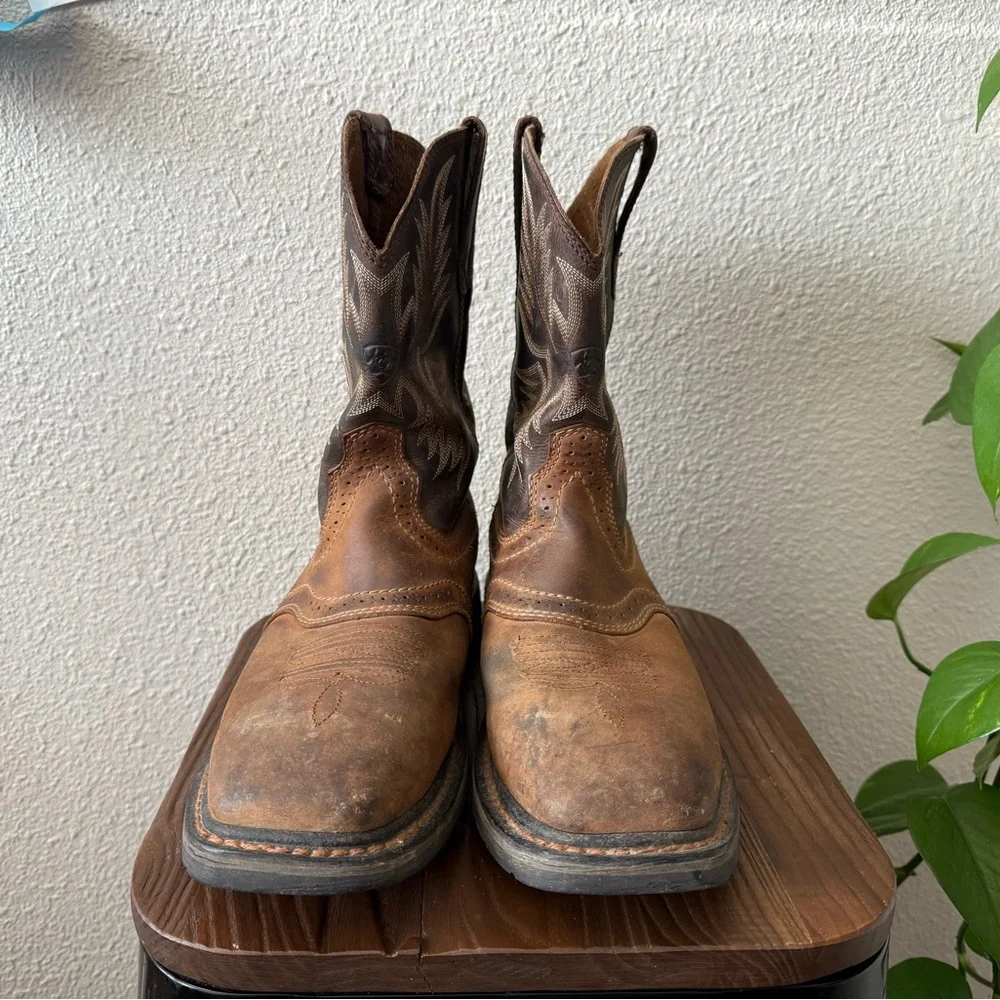 Artiat Men’s QuickDraw Square Toe Boots - Size 9.5D - Picture 2 of 10